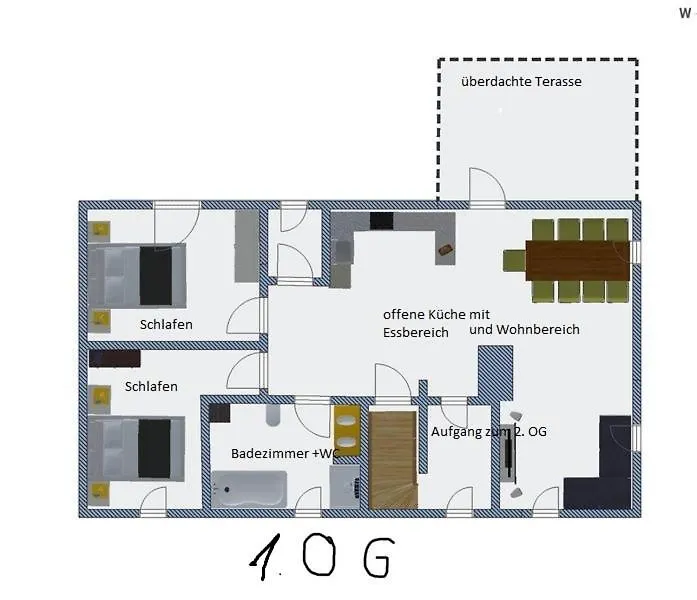 公寓 Ferienwohnung Romantica 1. Und 2. Og Schopfloch  德国